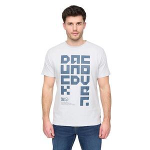 Duck and Cover Mens Squarelarge T-Shirt / Light Blue